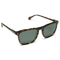 Raen Wiley Sunglasses - Brindle Tortoise/Green Polarized