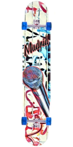 Madrid Pole 46" Fiberglass Longboard Complete - Mic