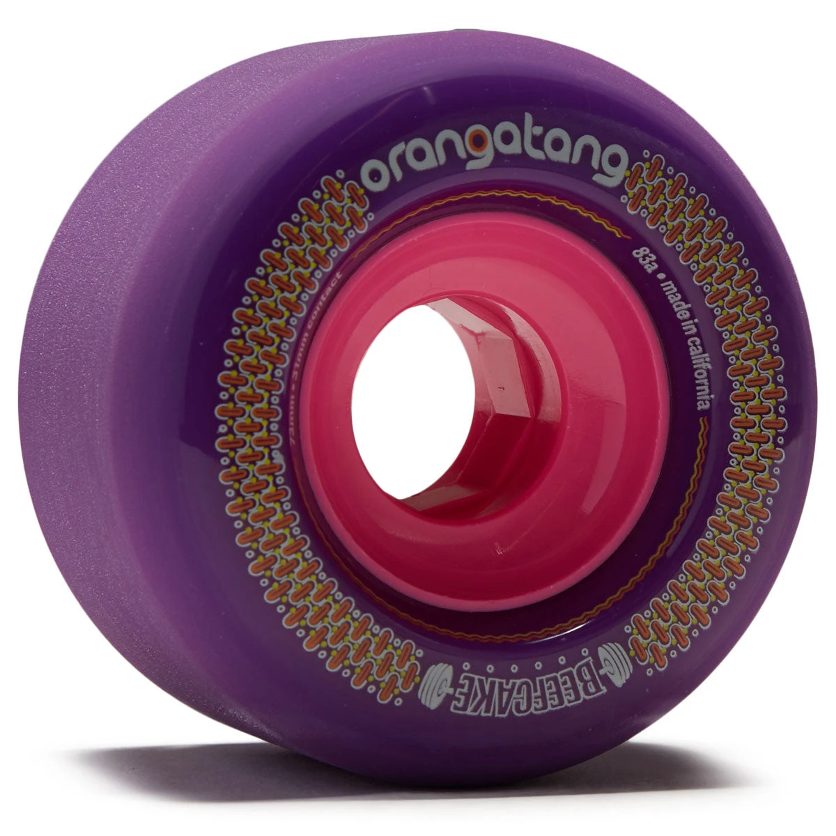 Orangatang Beefcake Freeride 83a Longboard Wheels - Purple - 73mm 3 Orangatang Beefcake Freeride 83a Longboard Wheels - Purple - 73mm