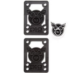 Pig Piles Hard Risers - Black - 1/8"