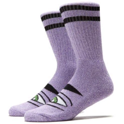 Toy Machine Heather Sect Eye Socks - Purple Heather
