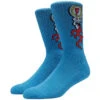 Foundation Skull Fire Socks - Royal -DADDIES Skate Gear 827059429107 1