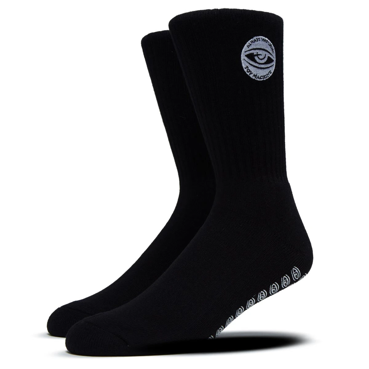 Toy Machine Always Watching Grip Socks - Black 3 Toy Machine Always Watching Grip Socks - Black