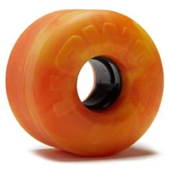 Hawgs EZ 83a Stone Ground Super Sliders Longboard Wheels - Orange/Yellow - 63mm