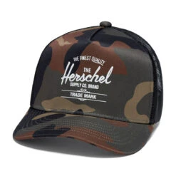 Herschel Supply Whaler Tall Mesh Hat - Woodland Camo