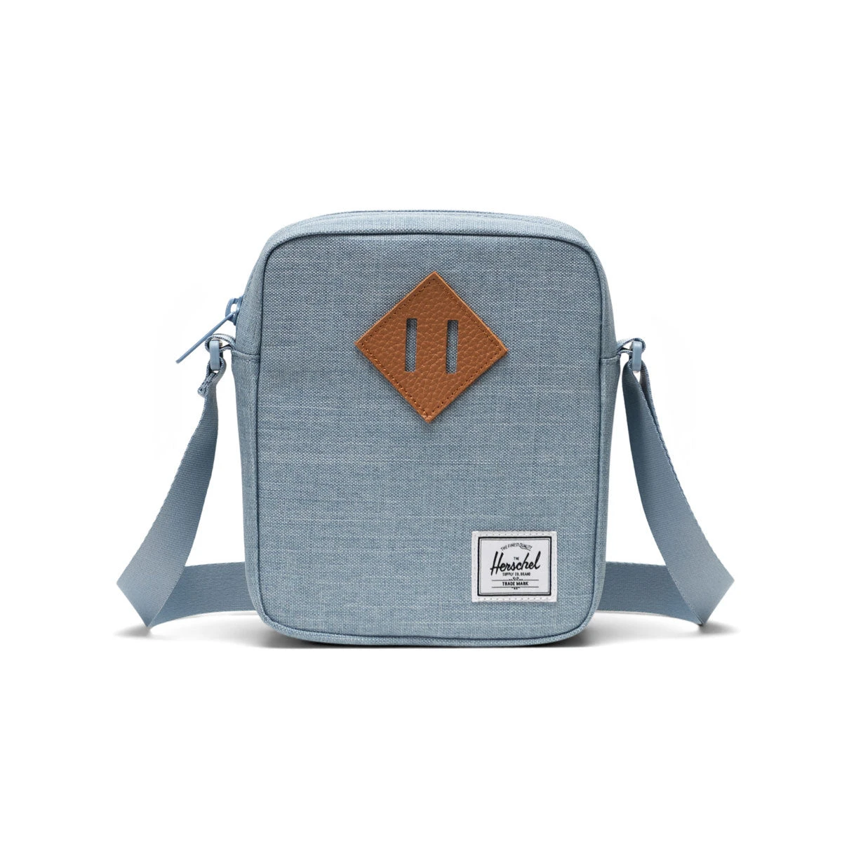 Herschel Supply Heritage Crossbody Bag - Ashley Blue Crosshatch 3 Herschel Supply Heritage Crossbody Bag - Ashley Blue Crosshatch
