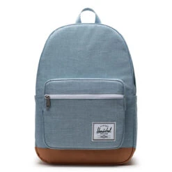 Herschel Supply Pop Quiz Backpack - Ashley Blue Crosshatch/Natural