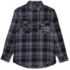 AVVA Blinding Sun Flannel Shirt - Grey/Black Open Plaid 1 AVVA Blinding Sun Flannel Shirt - Grey/Black Open Plaid -DADDIES Skate Gear 840330616386 1