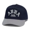 AVVA Old E Arch Snapback Hat - Navy -DADDIES Skate Gear 840330623964 1