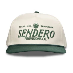Sendero Logo Hat - Cream/Green -DADDIES Skate Gear 840380334407 3