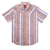 Sendero Serape Pearl Snap Shirt - Cobalt Southwest Stripe