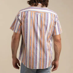 Sendero Serape Pearl Snap Shirt - Cobalt Southwest Stripe 8 Sendero Serape Pearl Snap Shirt - Cobalt Southwest Stripe -DADDIES Skate Gear 840380340200 3