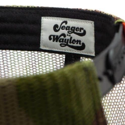 Seager X Waylon Jennings Flying W Snapback Hat - Camo 10 Seager X Waylon Jennings Flying W Snapback Hat - Camo -DADDIES Skate Gear 840409719338 4