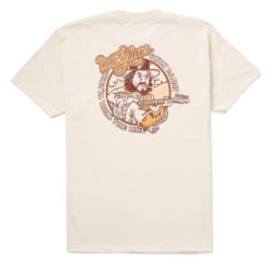 Seager X Waylon Jennings Walk The Line T-Shirt - Vintage White