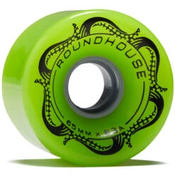 Carver Roundhouse Slick 83a Longboard Wheels - Green Glo - 65mm