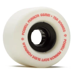 Powell Peralta Powell-Peralta Snakes 75A Longboard Wheels - White - 66mm