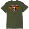 Powell Peralta Powell-Peralta Winged Ripper T-Shirt - Military Green 2 -DADDIES Skate Gear 842357176775 1