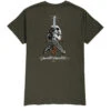 Powell Peralta Powell-Peralta Skull & Sword II T-Shirt - Military Green -DADDIES Skate Gear 842357176928 1