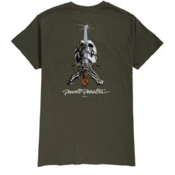 Powell Peralta Powell-Peralta Skull & Sword II T-Shirt - Military Green