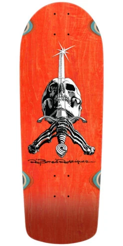 Powell Peralta Powell-Peralta Ray Rodriguez OG Skull & Sword 06 Snub Skateboard Deck - Orange Stain - 10.00"