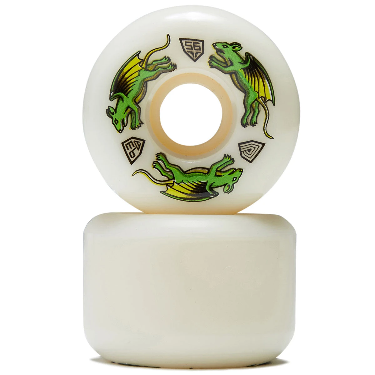 Powell Peralta Powell-Peralta Dragon Formula 93a Nano Rat A2 Skateboard Wheels - Off White - 56mm 4 Powell Peralta Powell-Peralta Dragon Formula 93a Nano Rat A2 Skateboard Wheels - Off White - 56mm - Image 2