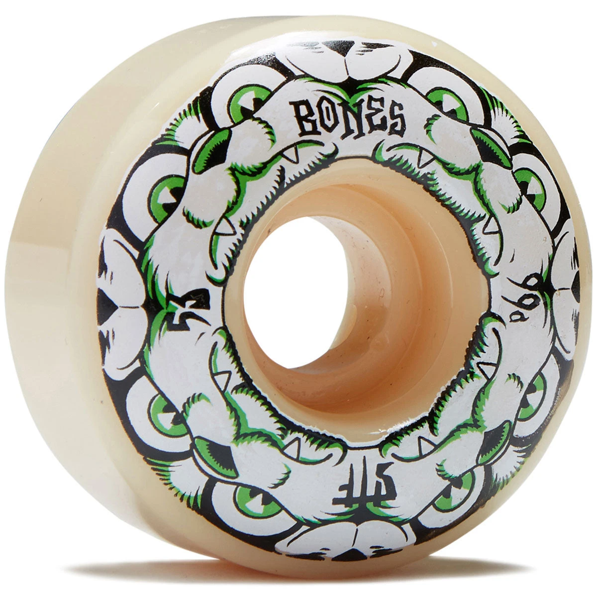 Bones 4 Dog Night 99a V4 Wide Skateboard Wheels - 53mm 3 Bones 4 Dog Night 99a V4 Wide Skateboard Wheels - 53mm