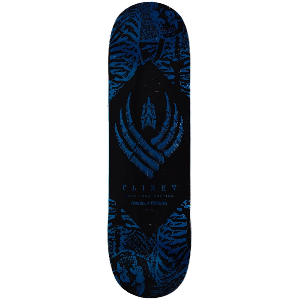 Powell Peralta Powell-Peralta Flight Skeleton Skateboard Deck - Blue Foil - 8.75" 3 Powell Peralta Powell-Peralta Flight Skeleton Skateboard Deck - Blue Foil - 8.75"