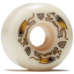 Powell Peralta Powell-Peralta Dragon Formula 88a Nano Rat V6 Skateboard Wheels - Off White - 53mm
