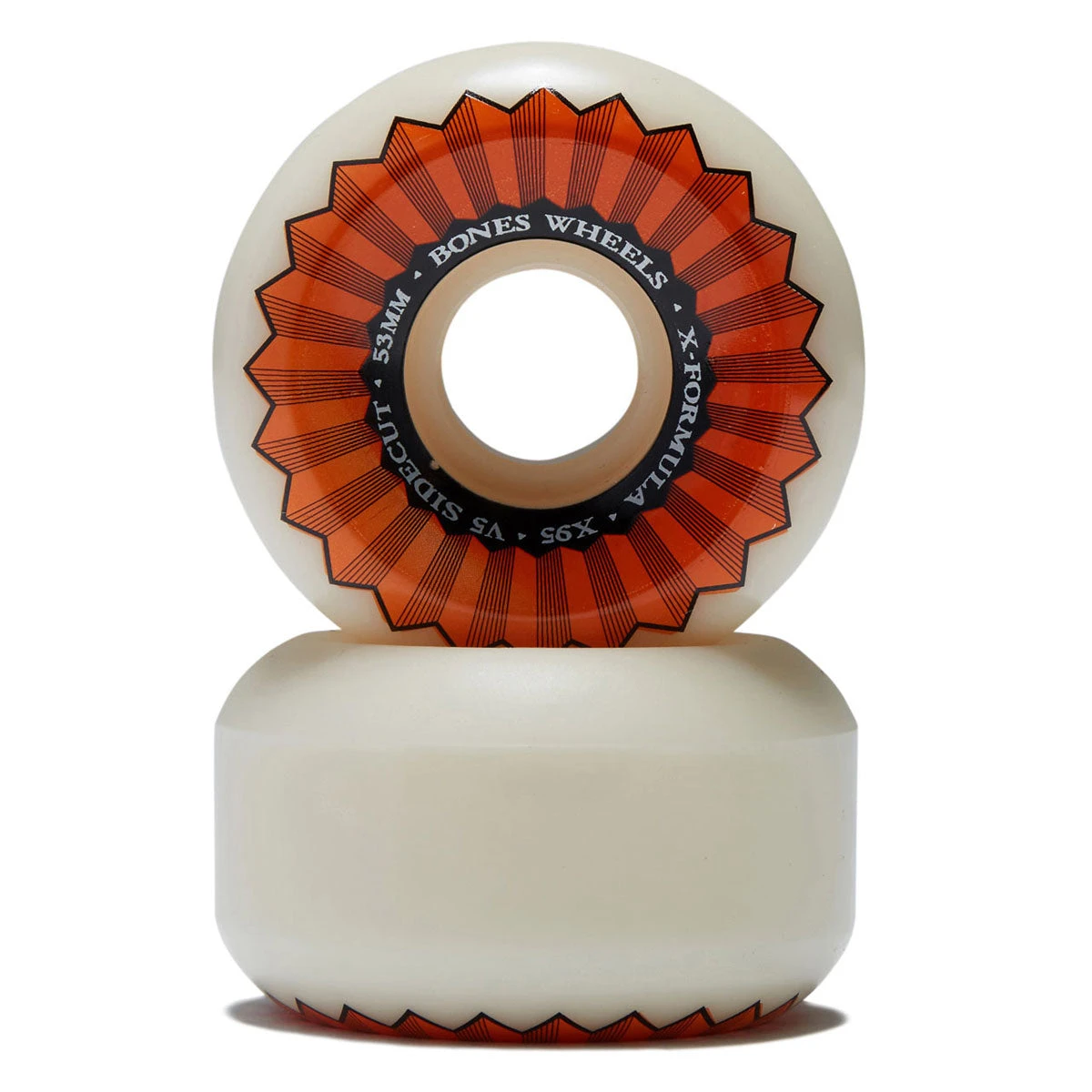 Bones X Formula Sidecuts 95a V5 Sidecut Skateboard Wheels - 53mm 4 Bones X Formula Sidecuts 95a V5 Sidecut Skateboard Wheels - 53mm - Image 2