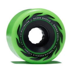 Bones ATF Rough Riders Eternal Flame 80a Skateboard Wheels - Green - 56mm