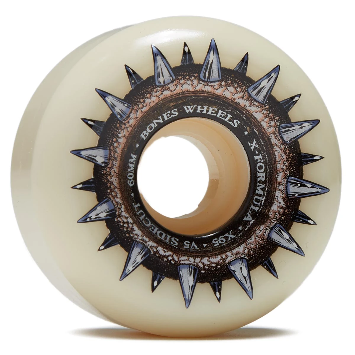 Bones X-Formula Street Cleats 95A Sidecut Skateboard Wheels - 60mm 3 Bones X-Formula Street Cleats 95A Sidecut Skateboard Wheels - 60mm