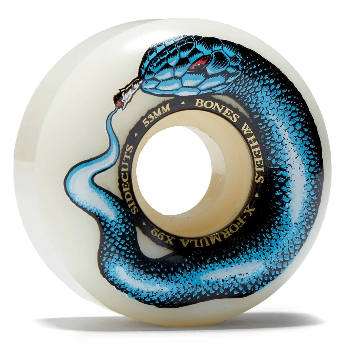 Bones X Formula Smokin Snake 99a V5 Sidecut Skateboard Wheels - 53mm 3 Bones X Formula Smokin Snake 99a V5 Sidecut Skateboard Wheels - 53mm