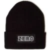 Zero Bold Patch Beanie - Black 1 Zero Bold Patch Beanie - Black -DADDIES Skate Gear 847418025825 1