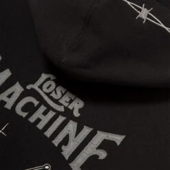 Loser Machine Barbed Hoodie - Black -DADDIES Skate Gear 886731637872 4
