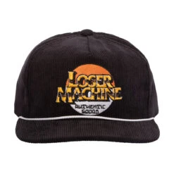 Loser Machine Sunset Hat - Black -DADDIES Skate Gear 886731653421 3