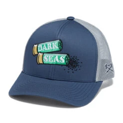 Dark Seas Hookline Hat - Navy/Grey