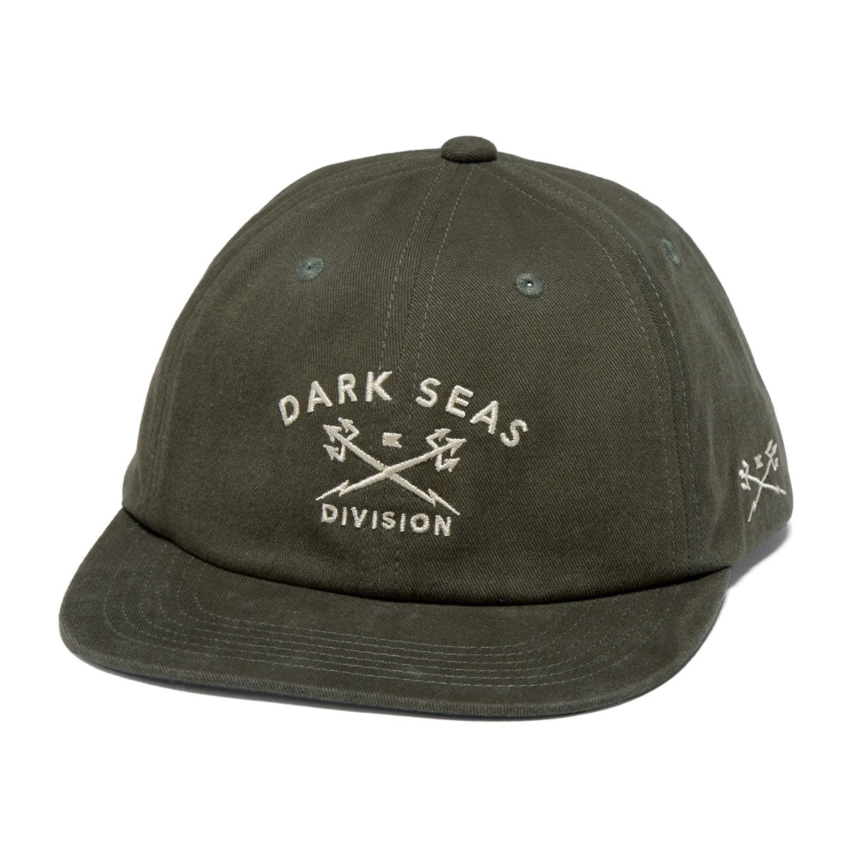 Dark Seas Tridents Low Pro Hat - Olive 3 Dark Seas Tridents Low Pro Hat - Olive