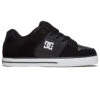 DC Pure Shoes - Black/Black/White -DADDIES Skate Gear 888327403618 1
