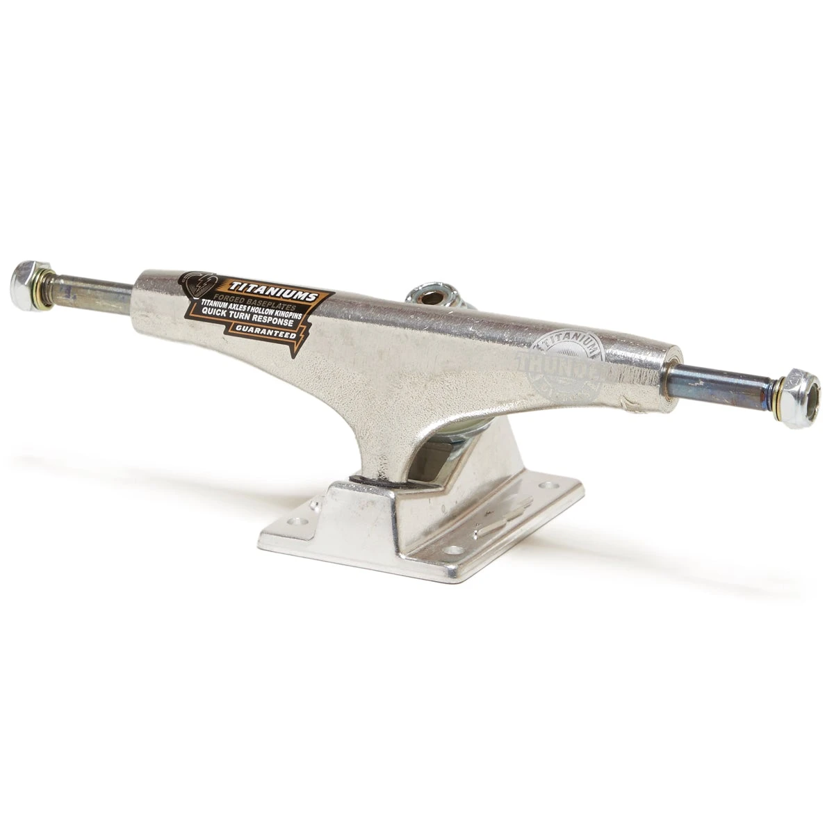 Thunder Titanium Lights 3 Skateboard Trucks - Polished - 147mm 3 Thunder Titanium Lights 3 Skateboard Trucks - Polished - 147mm