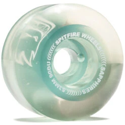 Spitfire 90d Sapphires Skateboard Wheels - Clear Green - 53mm