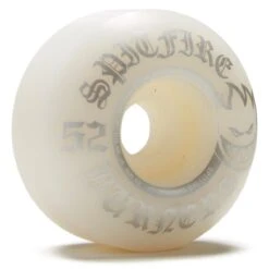 Spitfire 99du Burner Skateboard Wheels - White/Silver - 52mm