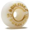 Spitfire 99du Burner Skateboard Wheels - White/Gold - 53mm -DADDIES Skate Gear 888560319387 1