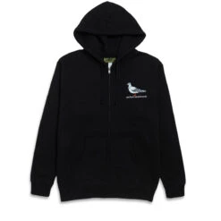 Anti-Hero Lil Pigeon Emb Zip Hoodie - Black/Multi Color