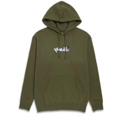 There Parasite Hoodie - Army/Black/White