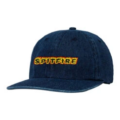 Spitfire Flames Script Hat - Denim