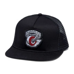 Spitfire Burnout Hat - Black/White/Red