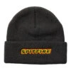 Spitfire Flames Script Beanie - Charcoal -DADDIES Skate Gear 888560346116 1