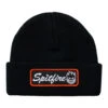 Spitfire Courier Patch Beanie - Black 1 Spitfire Courier Patch Beanie - Black -DADDIES Skate Gear 888560346147 1