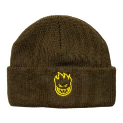Spitfire Bighead Beanie - Brown/Gold