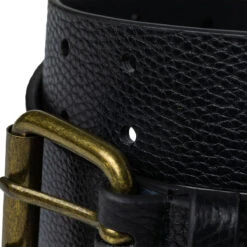 Spitfire Bighead Leather Belt - Black Pebble Grain/Antique Brass 6 Spitfire Bighead Leather Belt - Black Pebble Grain/Antique Brass -DADDIES Skate Gear 888560346208 2